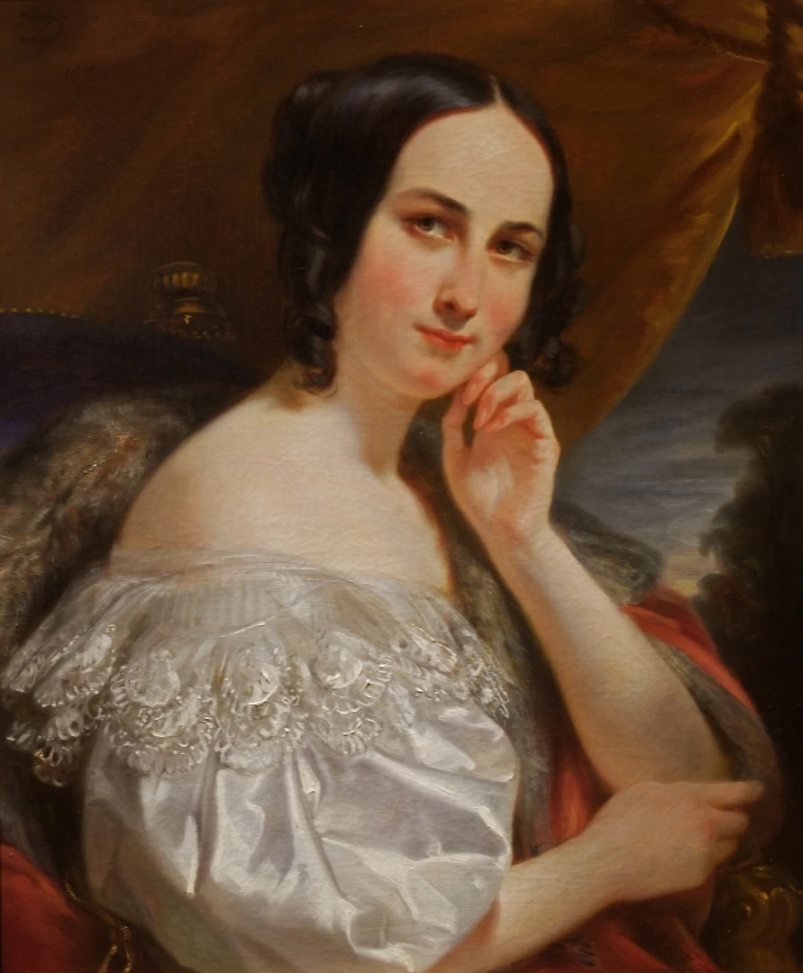 Josef Danhauser - Ritratto di donna, 1836, Crocker Art Museum